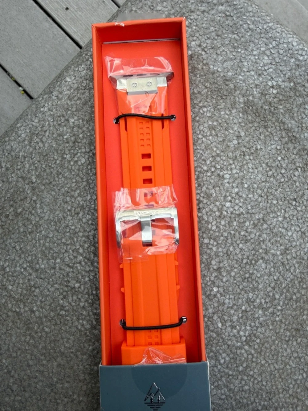 Bandletic R-Steel Replacement Watch Band in Orange for Apple Watch